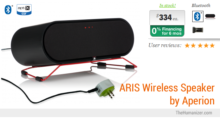 ARIS Wireless Speaker by Aperion