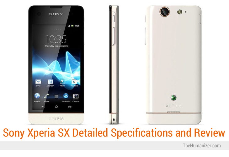 Sony Xperia SX Detailed Specifications Review and Price